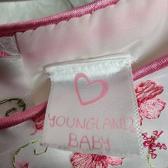 Youngland Baby Floral Dress White Pink Size 24 Months - Picture 9 of 9